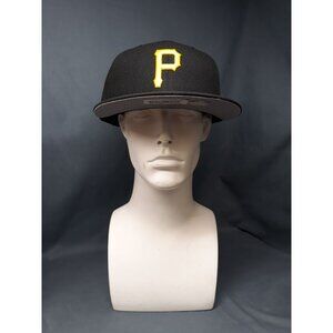 New Era 59Fifty Men's Fitted Pittsburgh Pirates Hat Black Size 7 1/8 NEW!